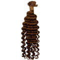 Auburn Deep Wave Bulk Human Hair Extensions